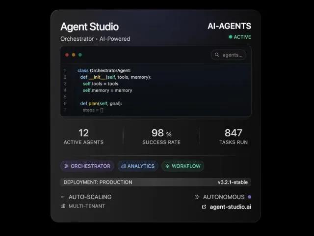 Glassmorphic Dashboard Status Card preview