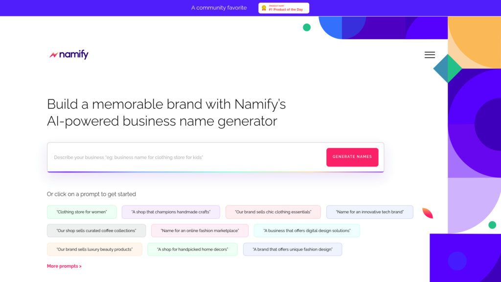 Namify screenshot