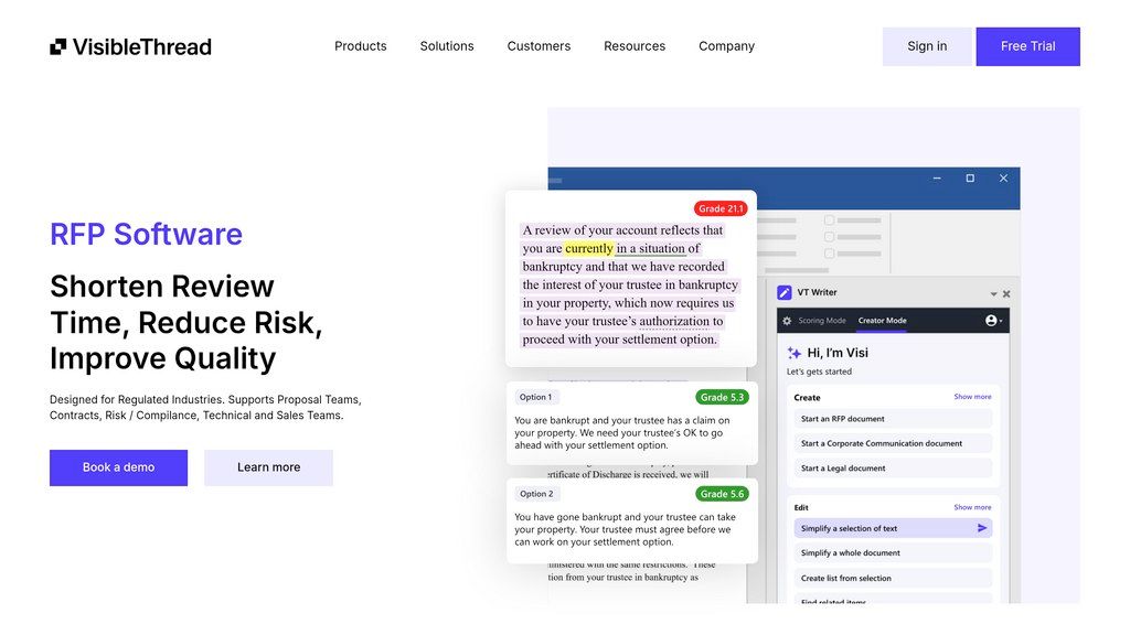 VisibleThread screenshot