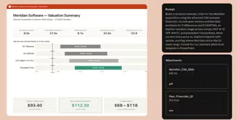 Claude Agents for Financial Services screenshot