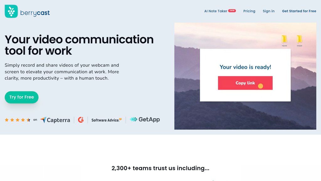 Berrycast screenshot