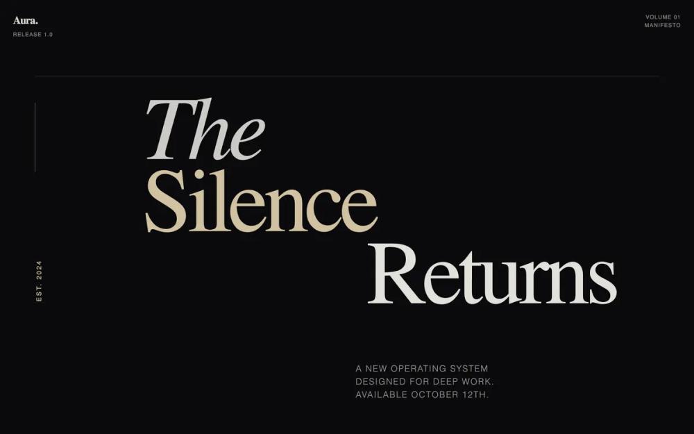 Aura OS - Launch Manifesto