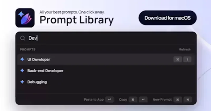 Prompt Library screenshot