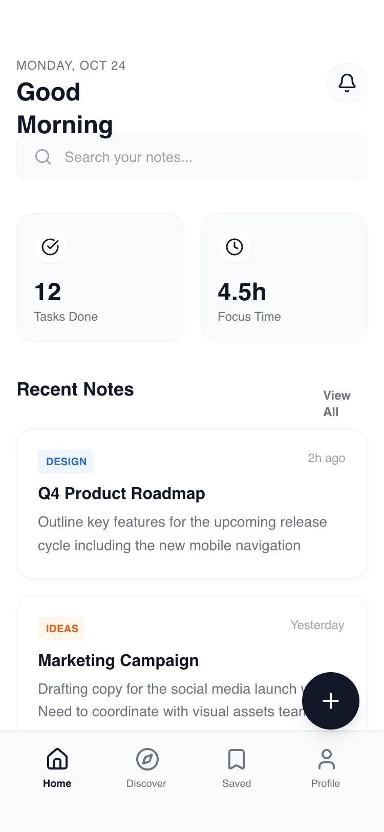 Hybrid Tab +FAB Navigation
