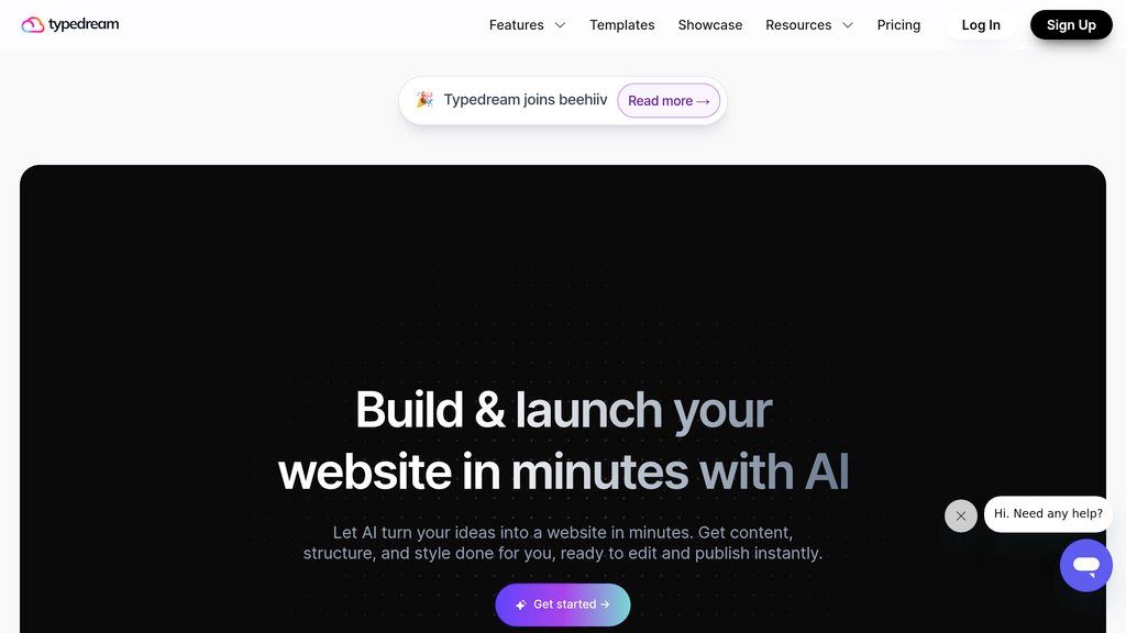Typedream screenshot