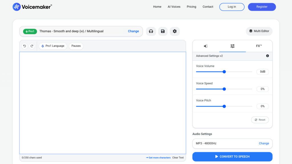 Voicemaker screenshot