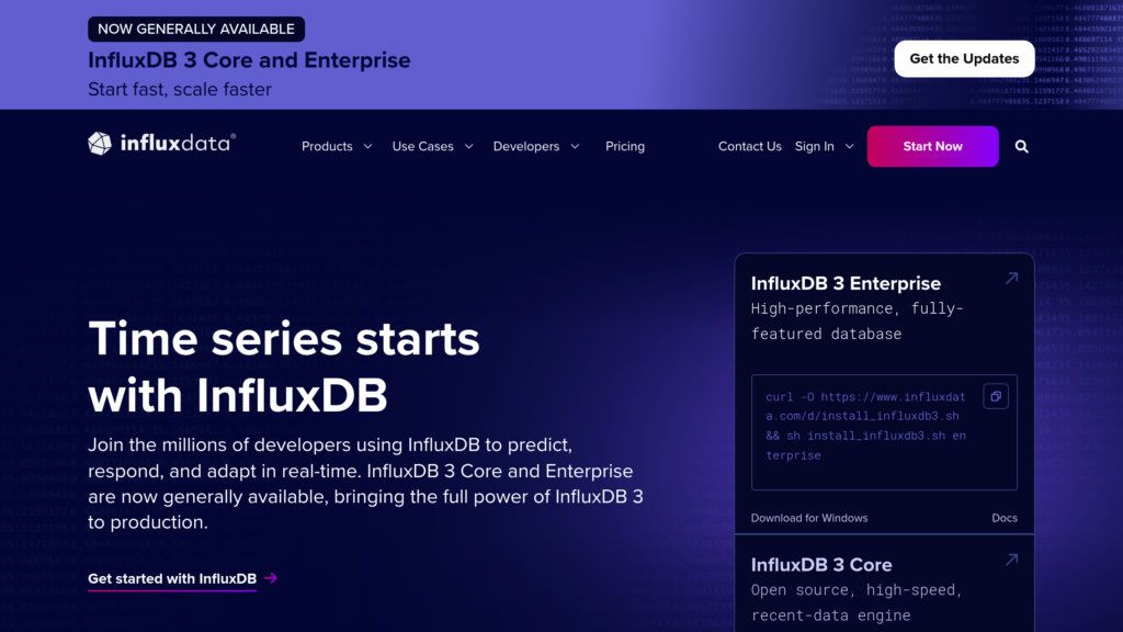 InfluxDB screenshot