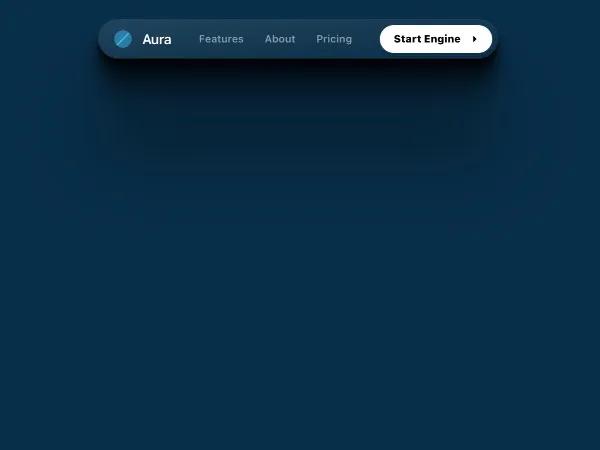 Floating Glassmorphism Navigation Bar preview