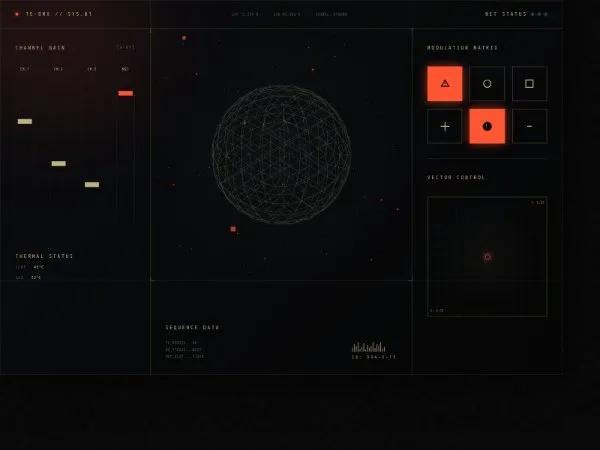 Sci‑Fi DMX Control Interface UI preview