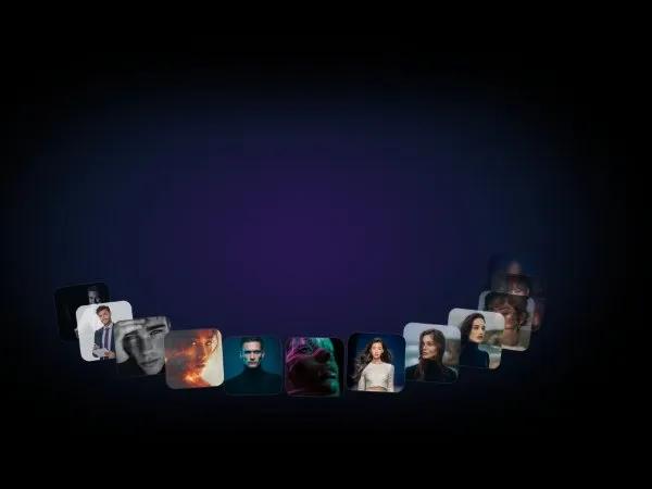 Animated Orbiting Thumbnail Carousel preview