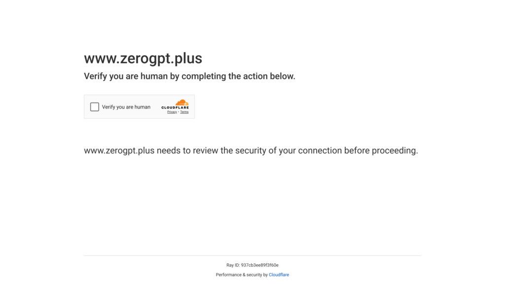 ZeroGPT Plus screenshot