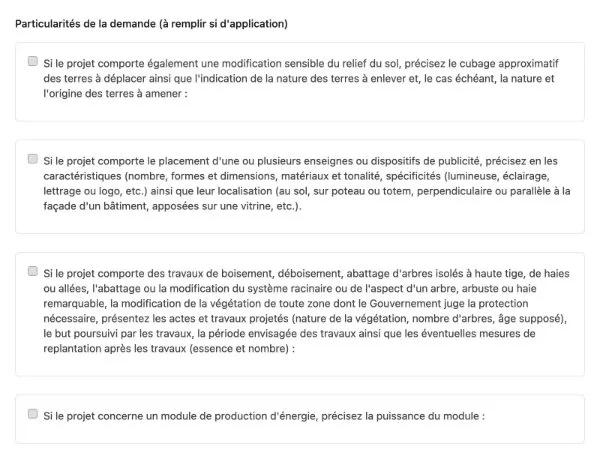 Form Checklist Section preview