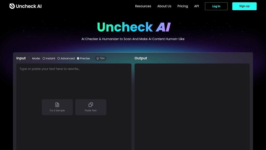 Undetectable AI screenshot
