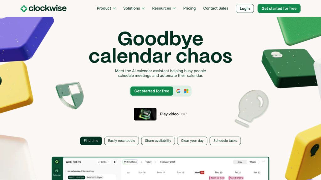 Clockwise screenshot