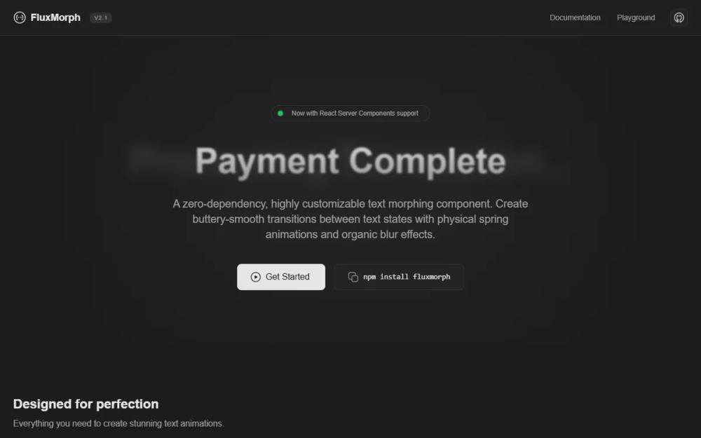 FluxMorph Premium Landing Page