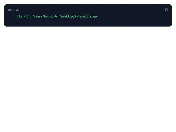 Code Block File Path preview