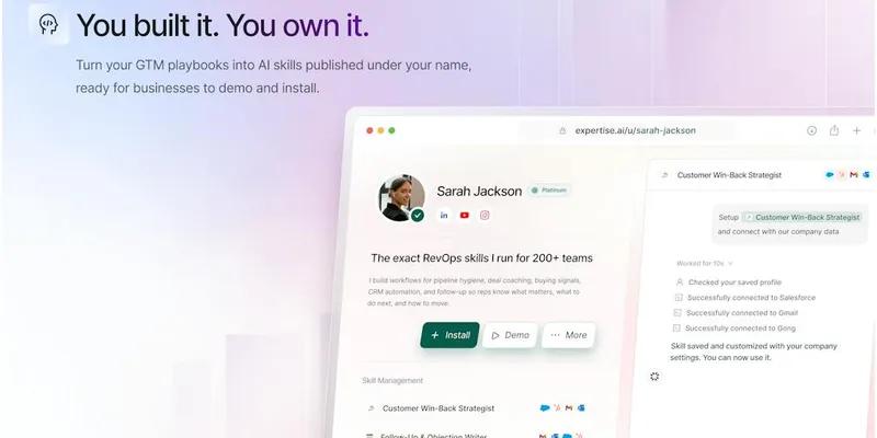 Expertise AI screenshot