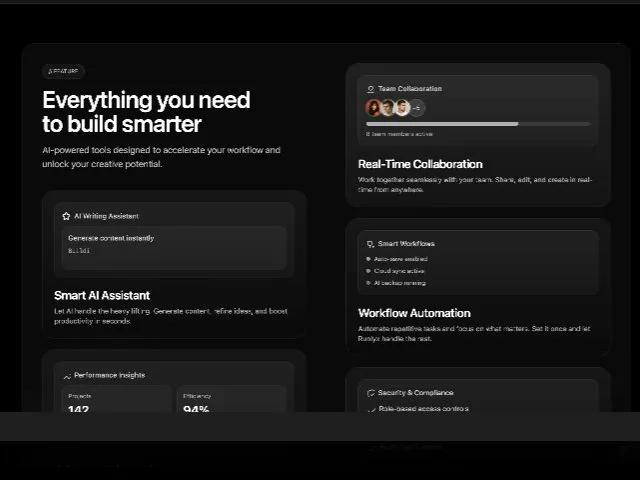 Interactive SaaS Pricing & Feature Showcase Section preview
