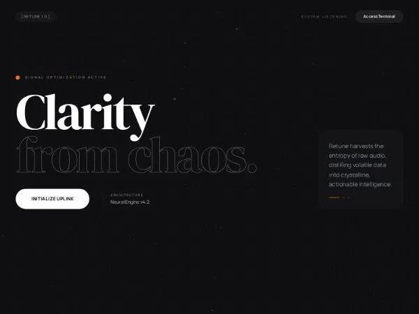 Cinematic Hero with 3D Particle Background preview