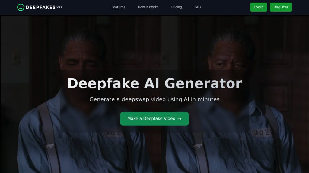 Deepfakes Web screenshot