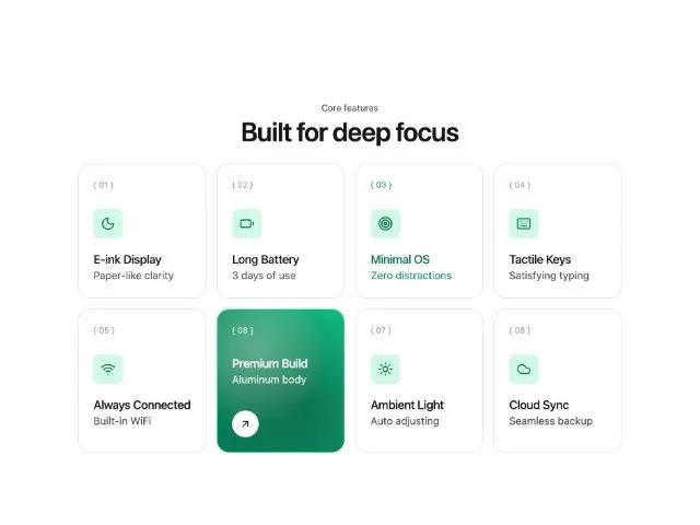 Responsive Feature Grid with Tailwind Hover Effects preview