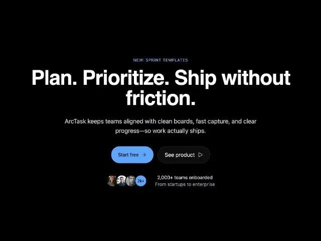 Responsive Landing Hero with CTAs & Social Proof preview