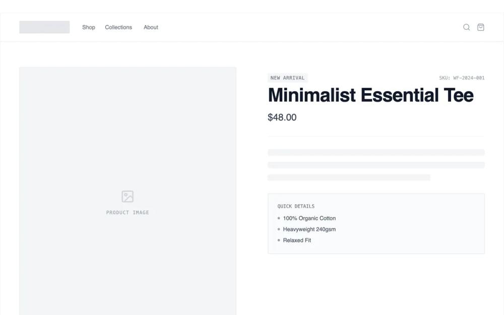 Modular Section Builder Product Page