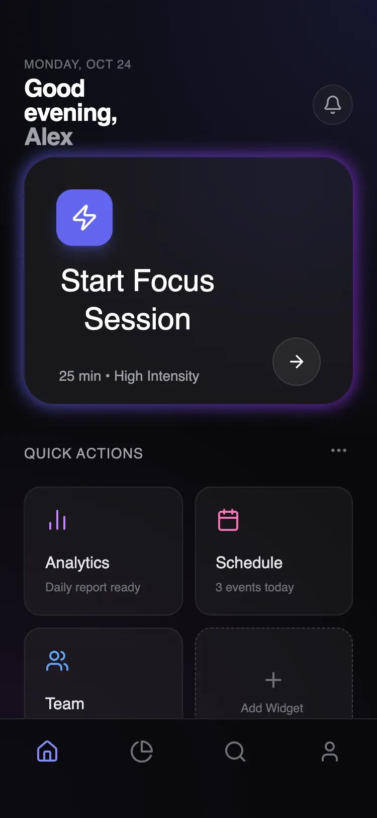 Action-Centered Home