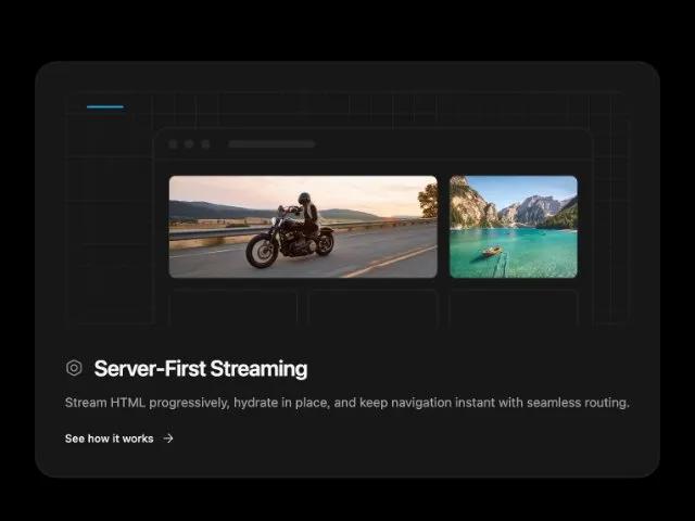 Server-First Streaming Feature Card preview
