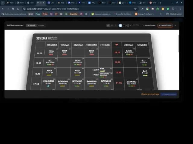 3D Tilted Schedule Image Card preview