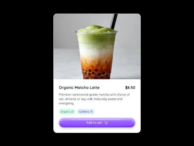 Premium Product Card with Video preview