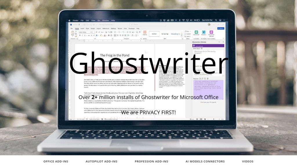 Ghostwriter AI screenshot