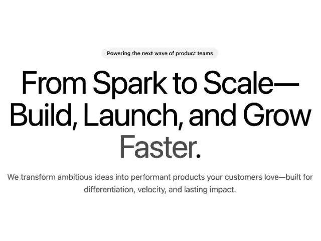 Centered Hero Section with Gradient Heading preview