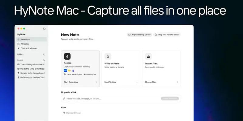 HyNote for Mac screenshot