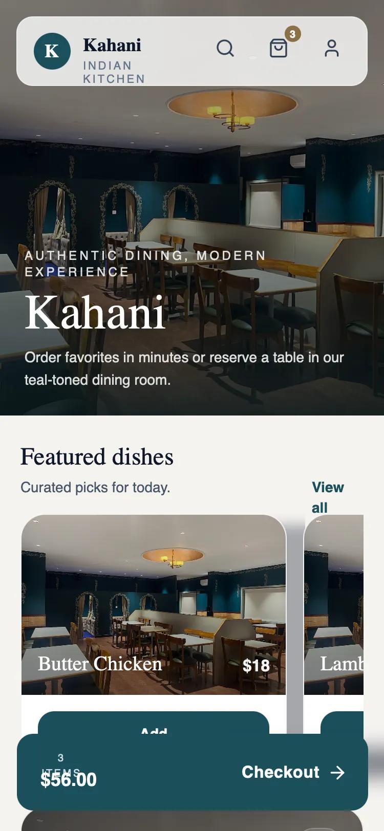 Kahani — Hero-First Immersive (Production-Ready)