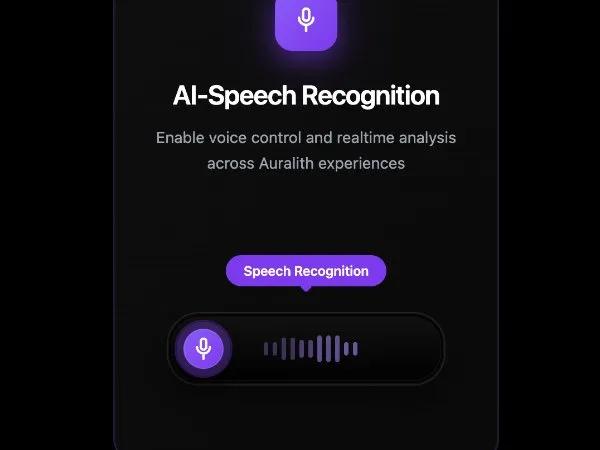 Interactive AI Speech Recognition Card preview