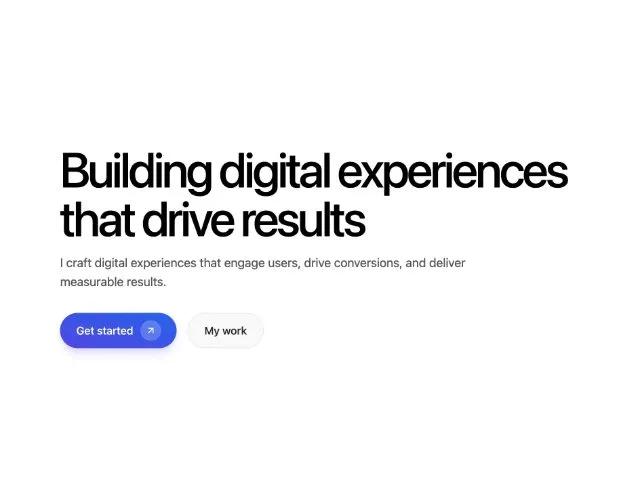 Responsive Hero Section with CTA Buttons preview