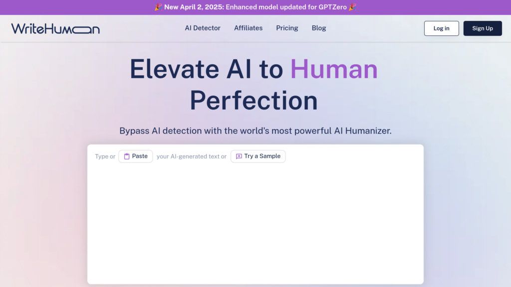 WriteHuman screenshot