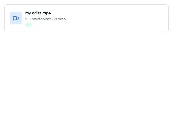 Video File Reference Card preview