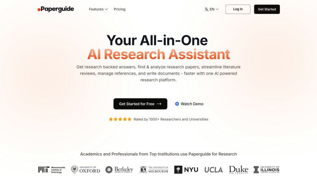 Paperguide screenshot