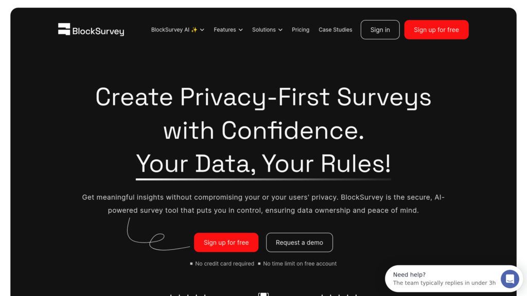 BlockSurvey screenshot