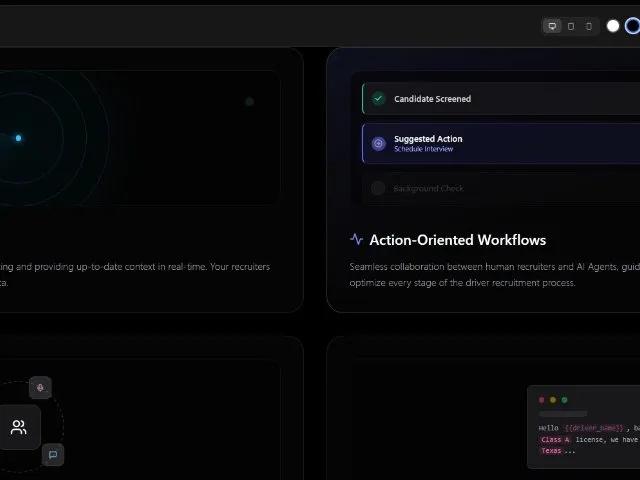 AI Feature Grid with Animated Benefit Cards preview