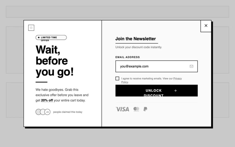 Overlay - Exit Intent Overlay