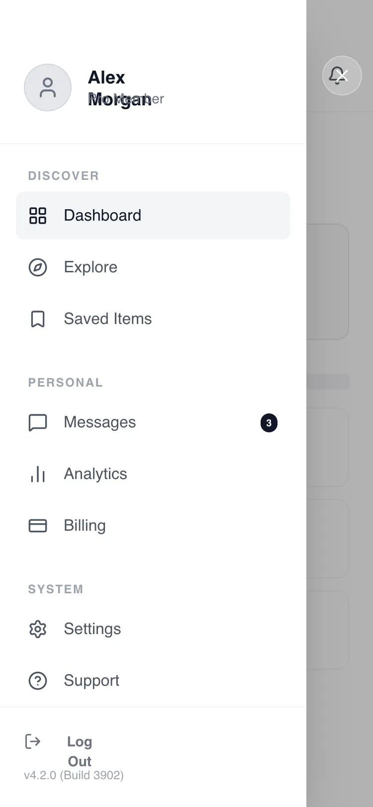 Side drawer navigation