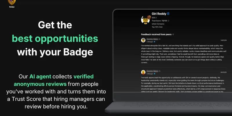 Badge screenshot