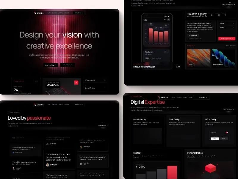 Creative Digital Designer Portfolio Template preview