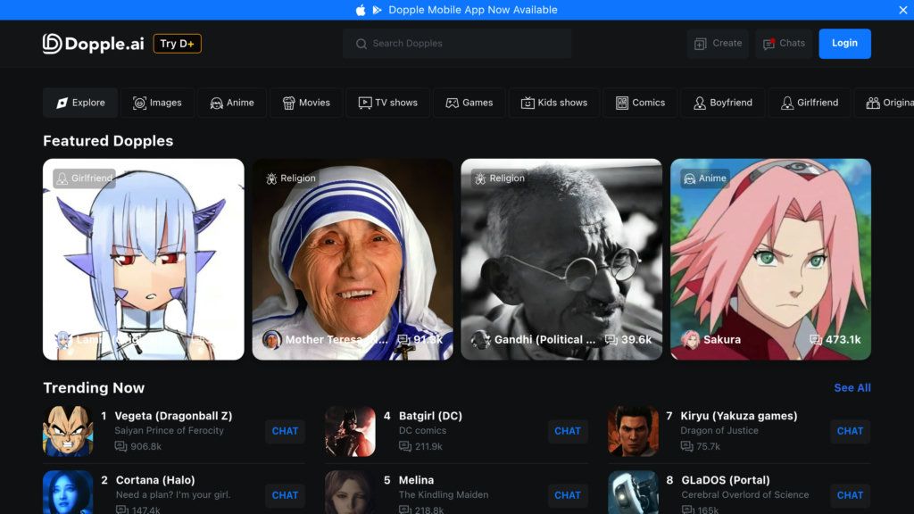 Dopple.AI screenshot