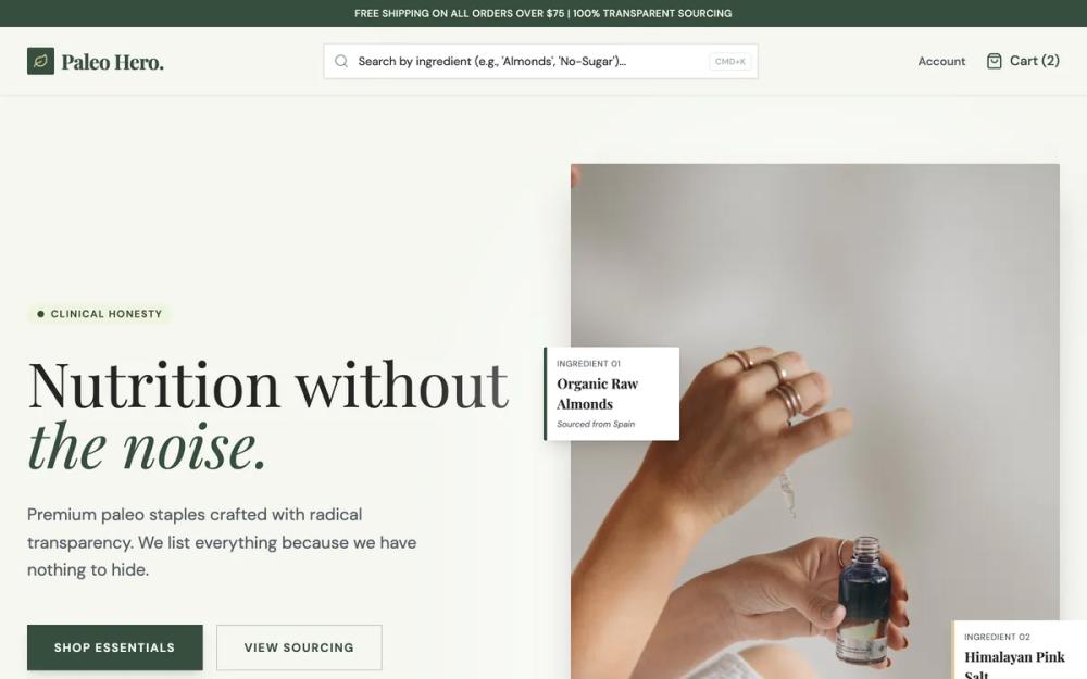 Paleo Hero - Transparent Nutrition