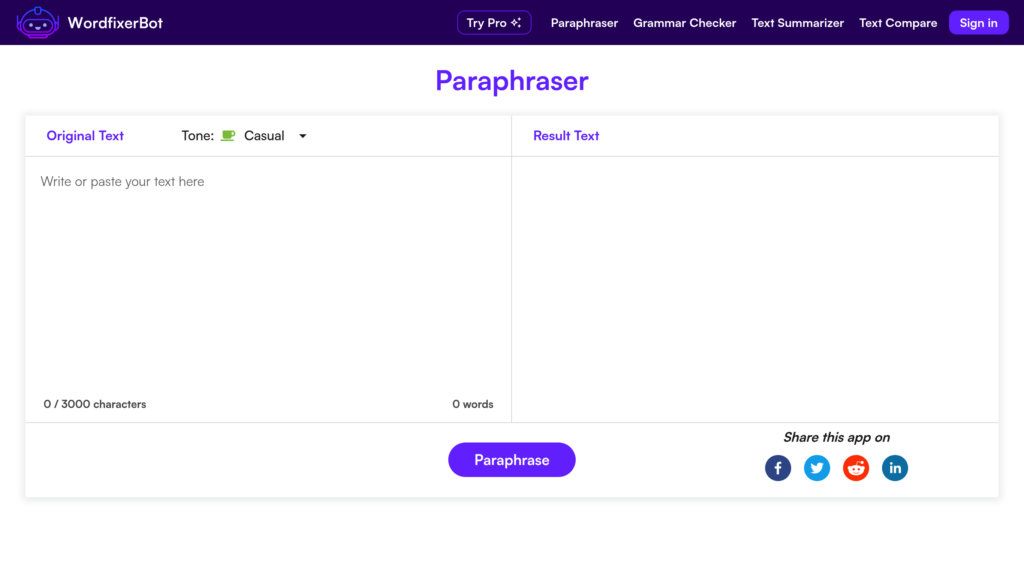 WordfixerBot screenshot