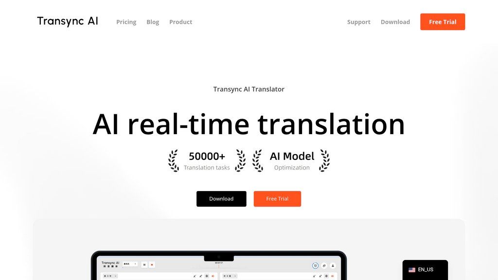 Transync AI screenshot